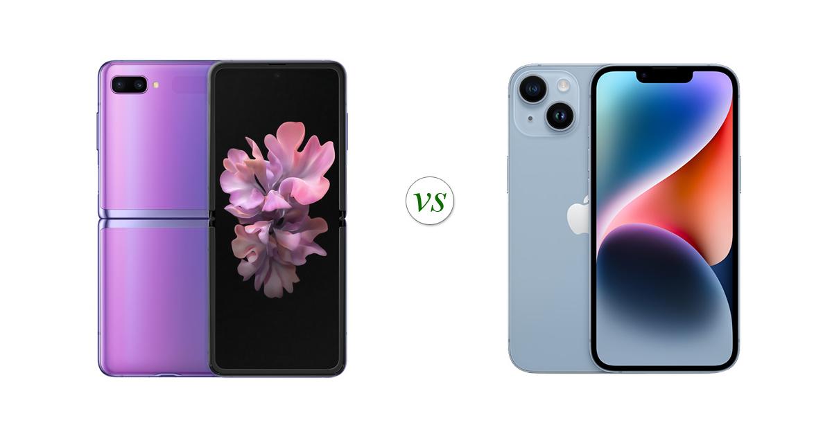 galaxy z vs iphone 14