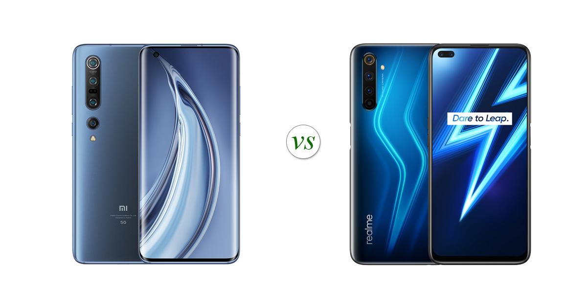 Xiaomi Mi 10 Pro vs Realme 6 Pro Side by Side Specs Comparison