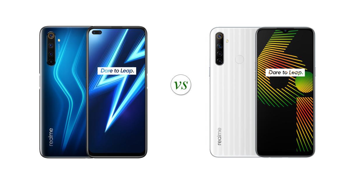 Realme 6 Pro vs Realme 6i: Side by Side Specs Comparison