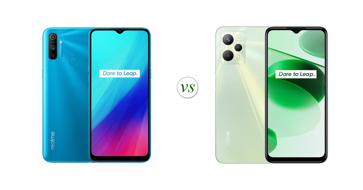 Realme c3 vs realme c35 side by side specs comparison