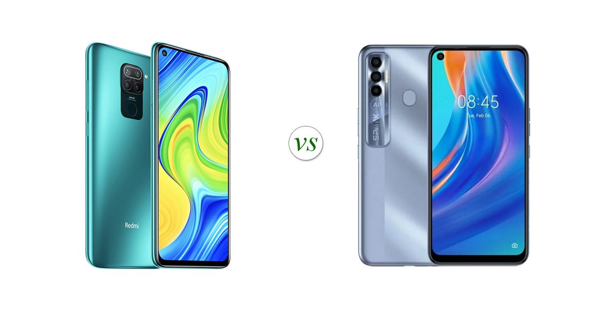 tecno spark 7 vs redmi note 9