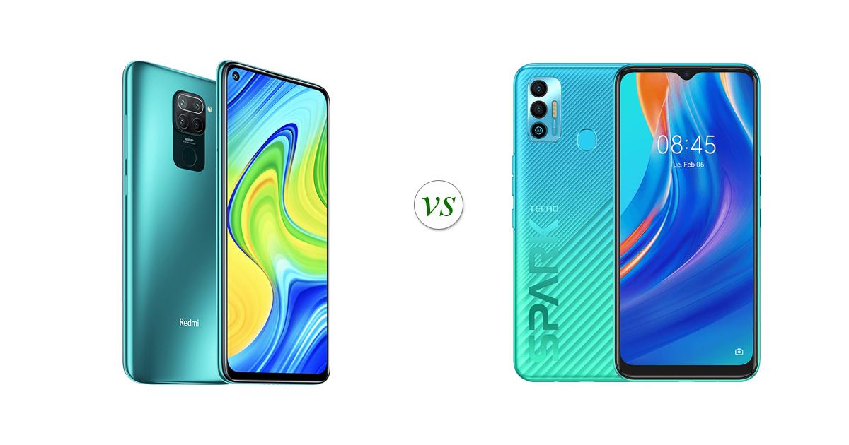 tecno spark 7 vs redmi note 9