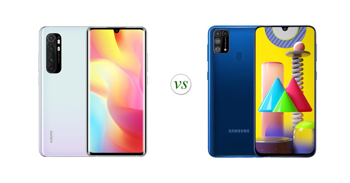 samsung galaxy m31 vs xiaomi mi note 10 lite