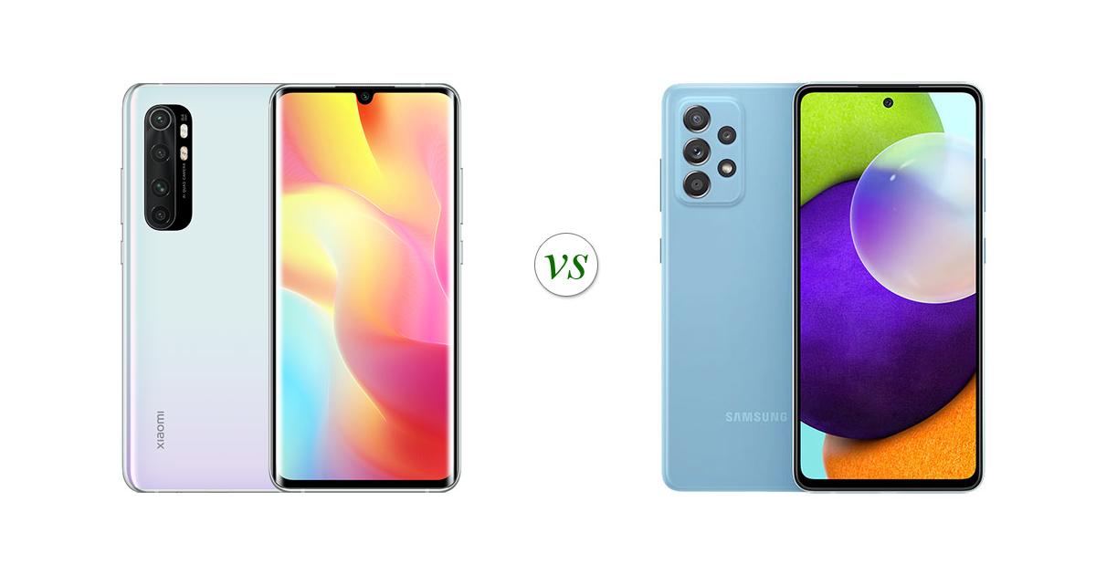 xiaomi mi note 10 lite vs galaxy a51