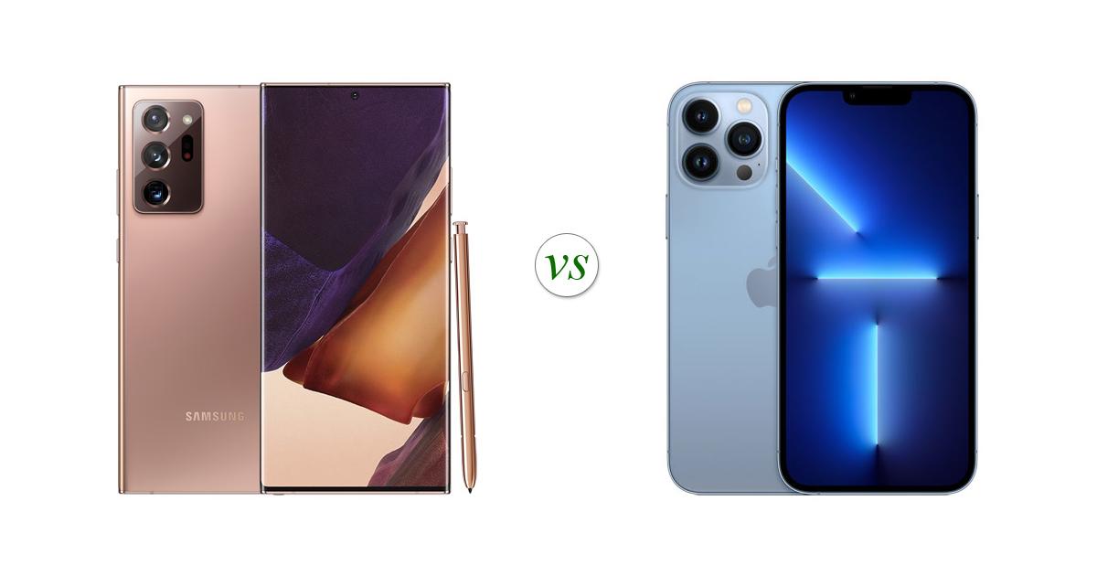 galaxy note 10 vs iphone 13 pro max
