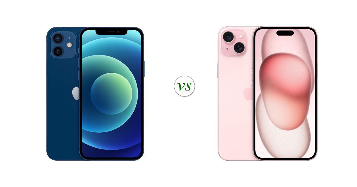 compare iphone 15 plus and iphone 12