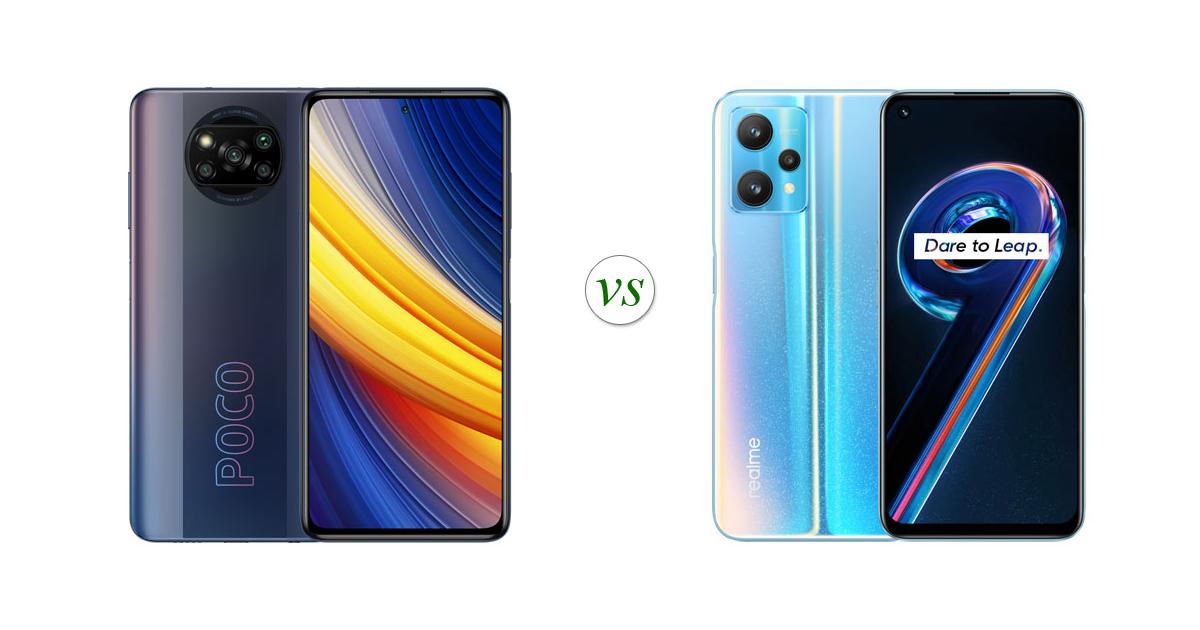 realme 9 vs poco x3 pro gaming test