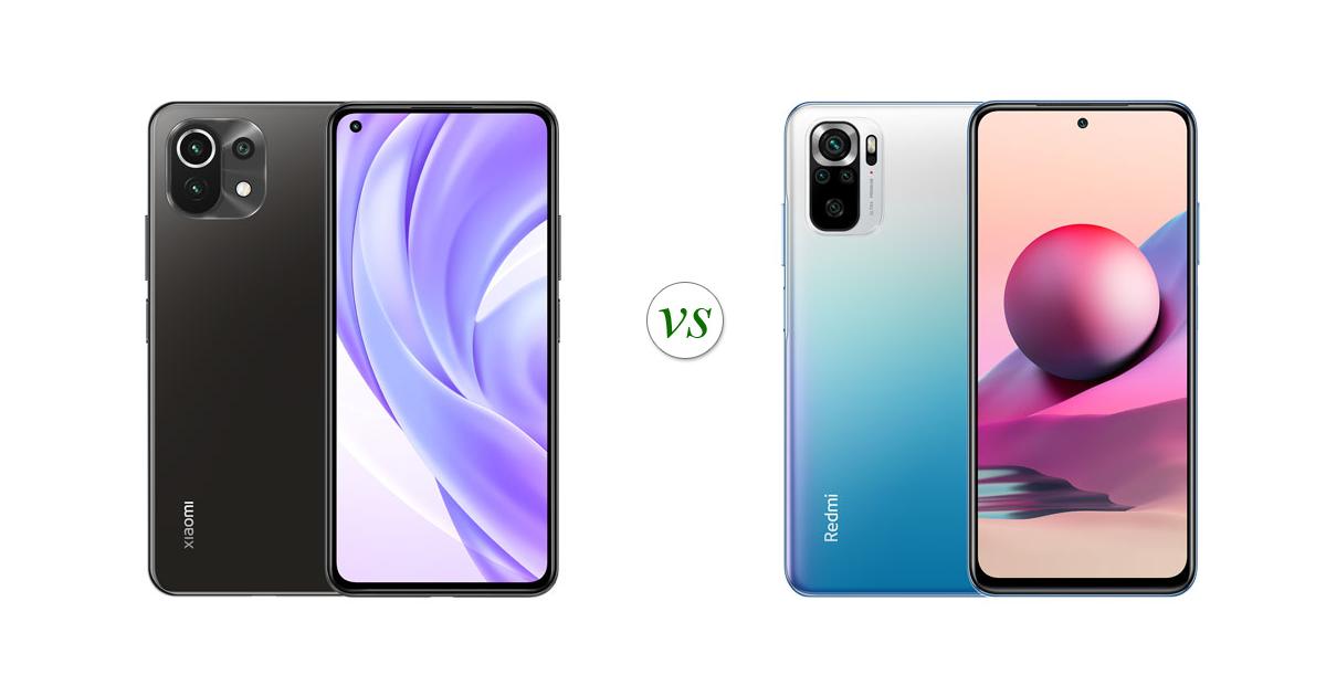 xiaomi mi 11 lite vs redmi note 10s