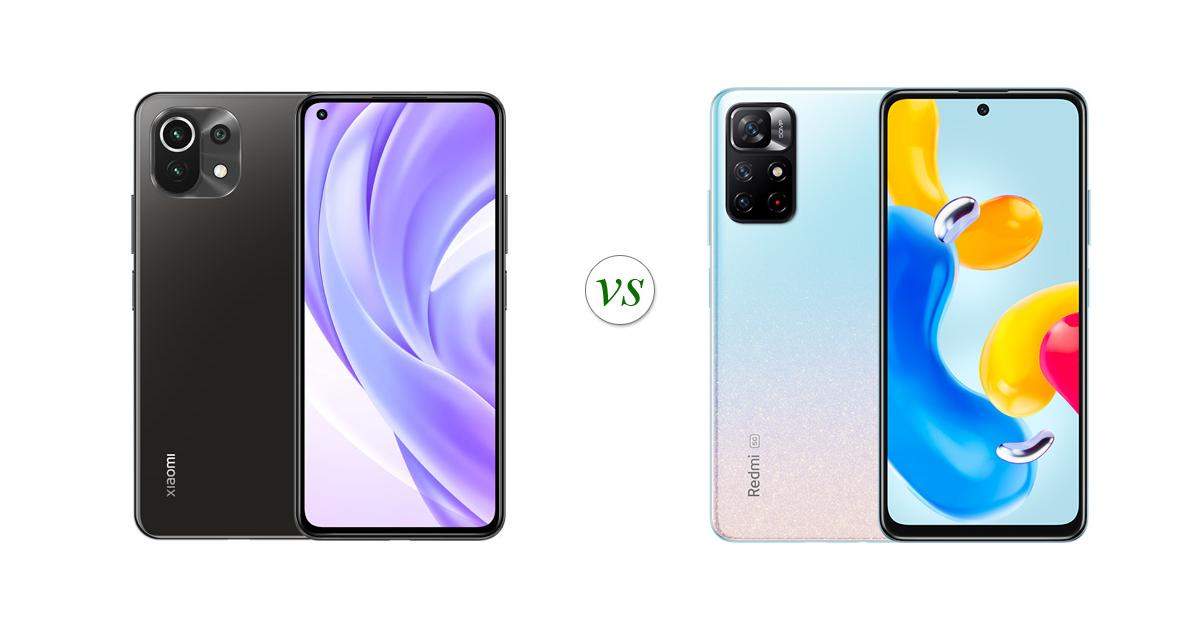 xiaomi mi 11 lite 5g ne vs redmi note 10s