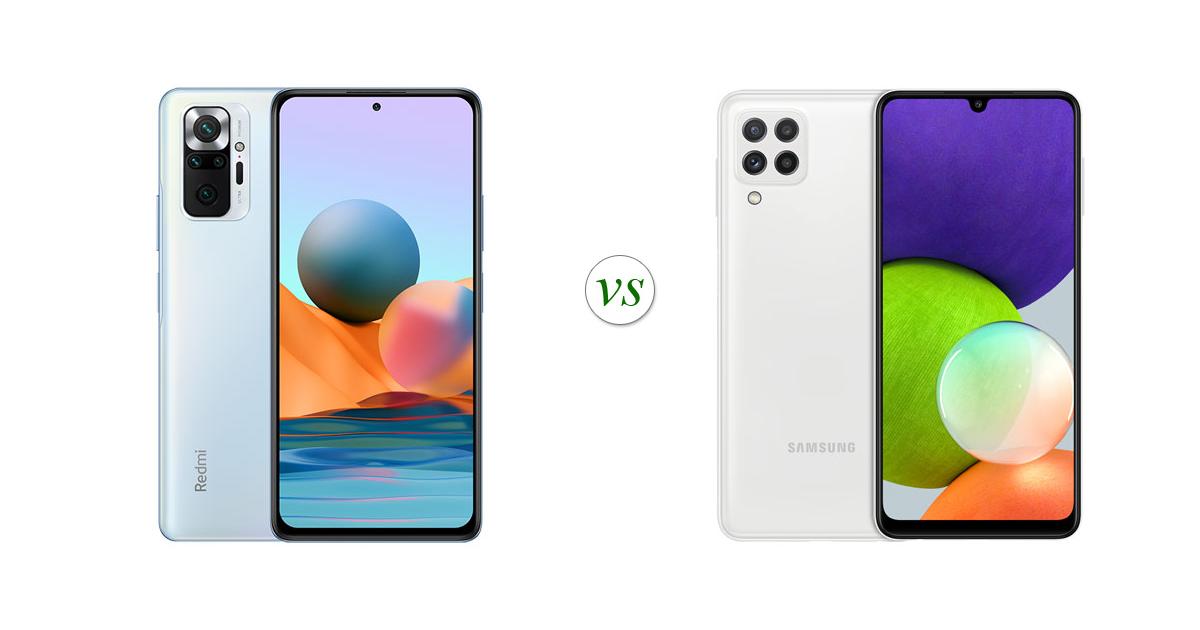 xiaomi note 10 vs samsung a22
