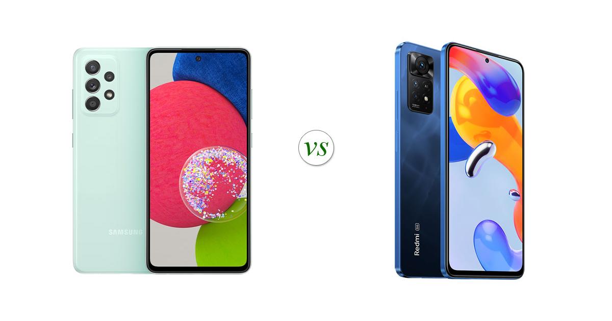 samsung galaxy a52s vs xiaomi redmi note 11 pro