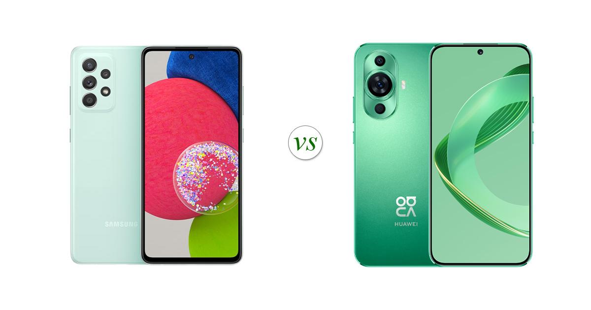 Samsung galaxy a52s 5g vs huawei nova 11 side by side specs comparison