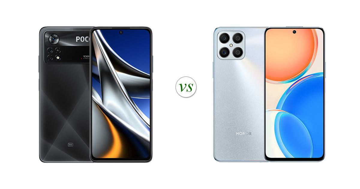 POCO X4 Pro 5G vs HONOR X8: Side by Side Specs Comparison