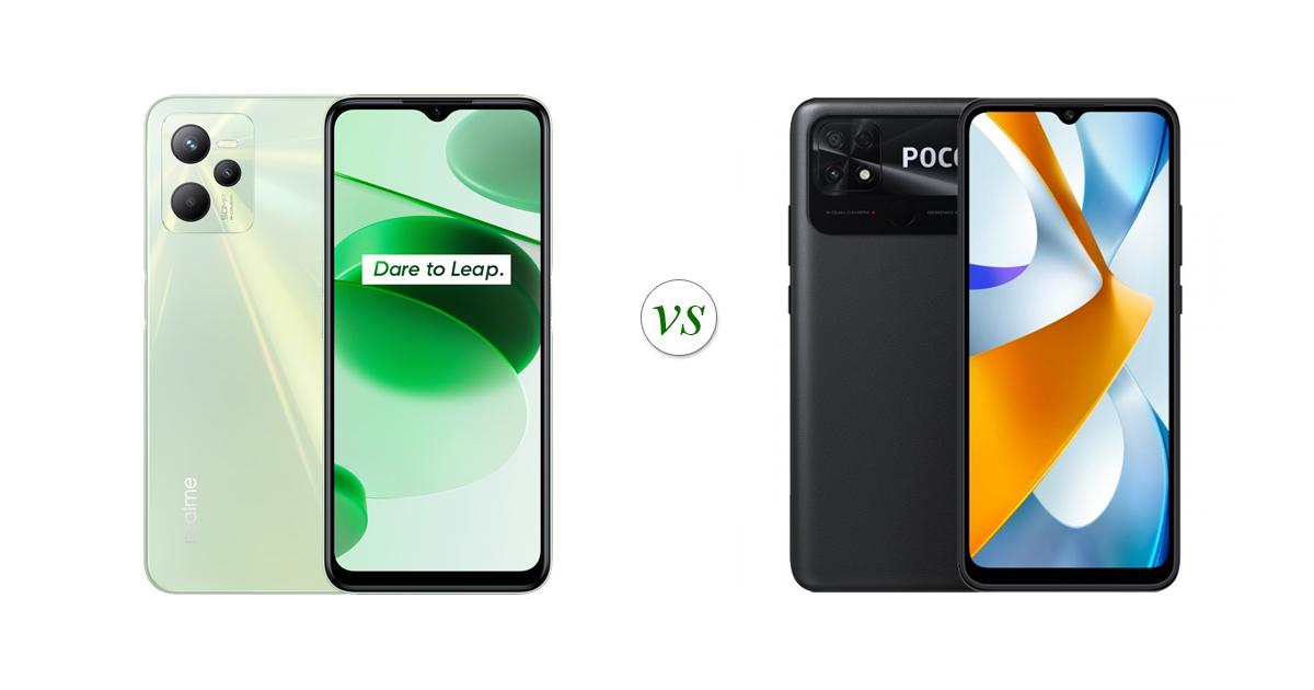 realme C35 vs POCO C40: Side by Side Specs Comparison