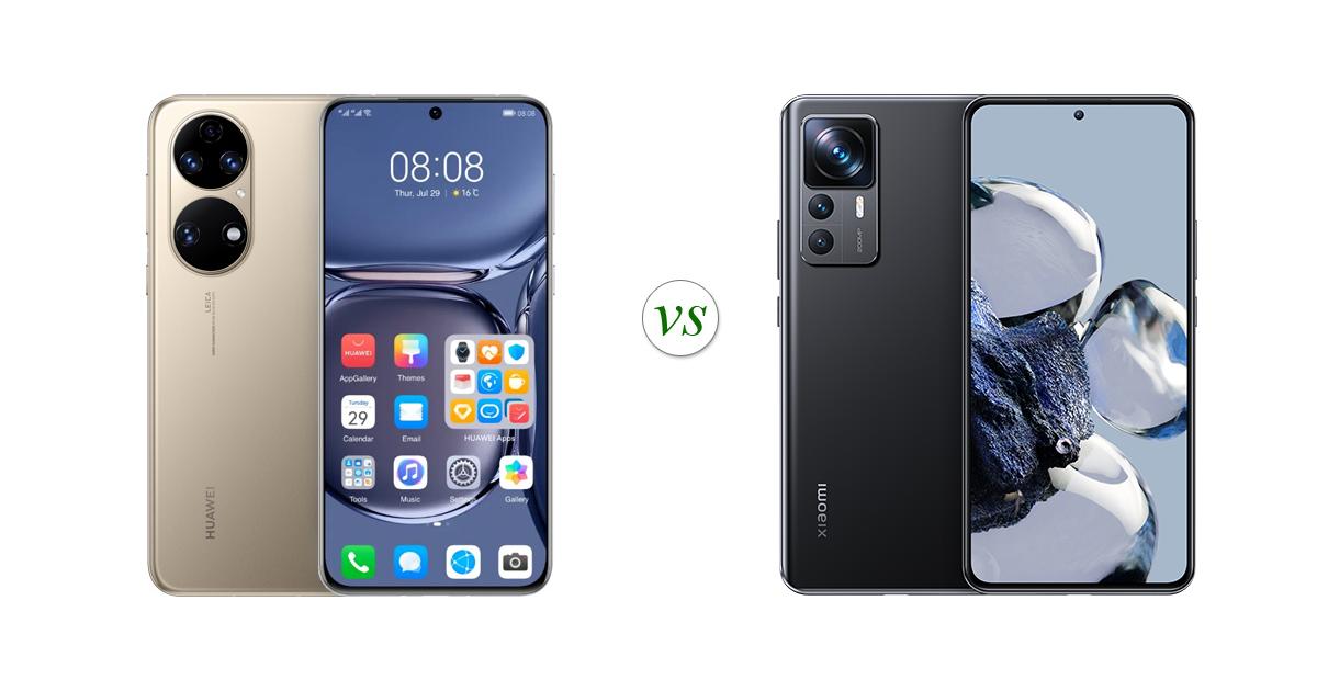Huawei P50 vs Xiaomi 12T Pro: Side by Side Specs Comparison