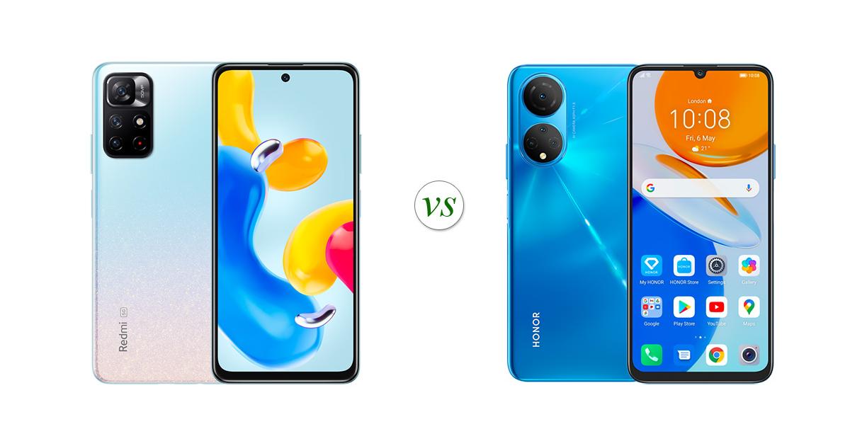 Xiaomi Redmi Note 11s 5G vs HONOR X7: Side by Side Specs Comparison