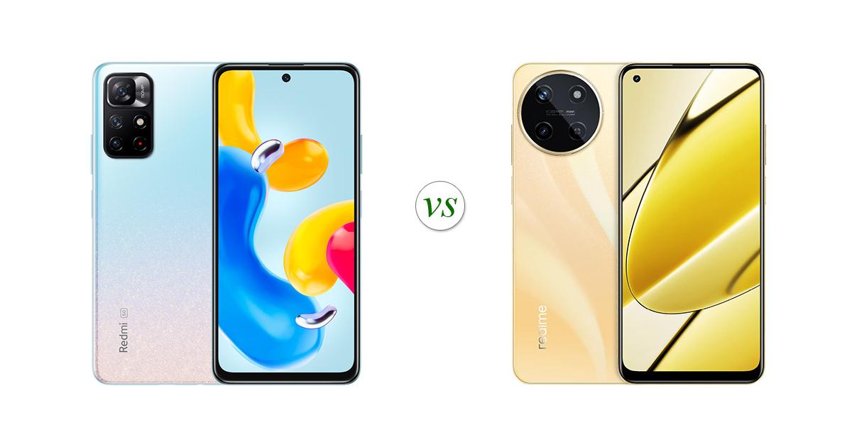 Xiaomi Redmi Note 11s 5G vs realme 11: Side by Side Specs Comparison