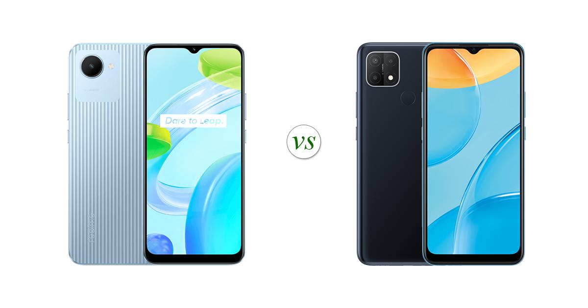 realme C30 vs OPPO A15 Side by Side Specs Comparison