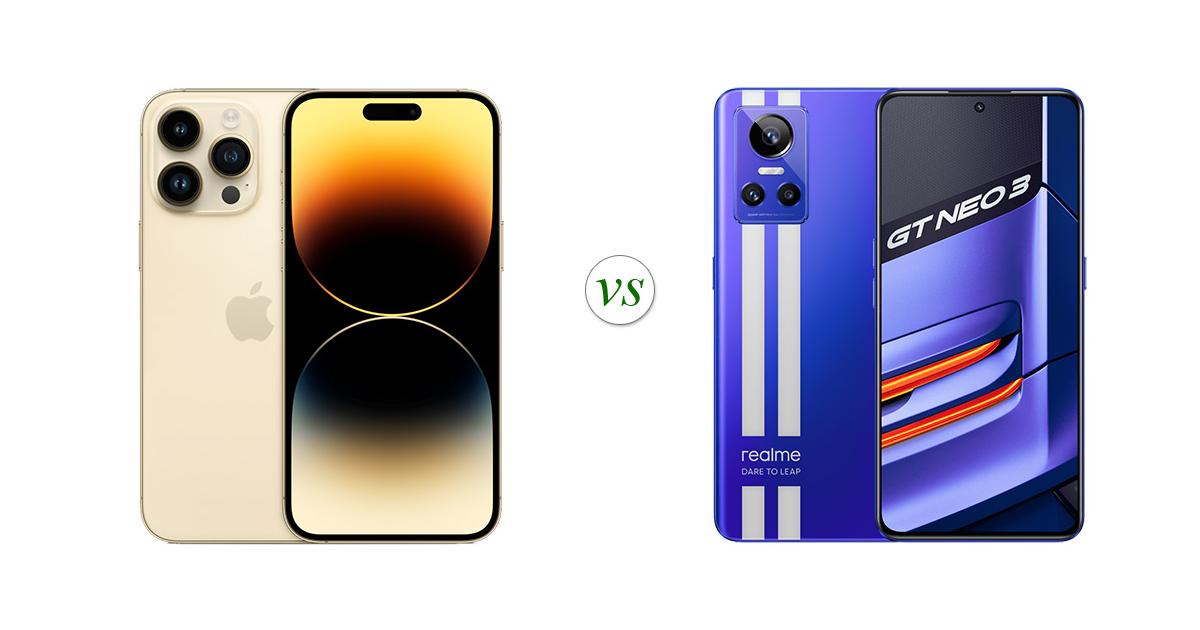 realme gt neo 3 vs iphone 14 pro max