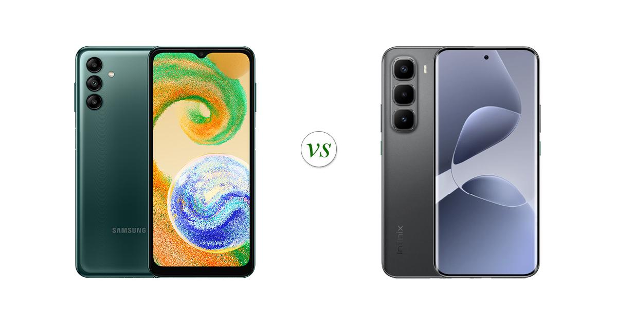 Samsung Galaxy A04s vs Infinix HOT 60 Pro+: Side by Side Specs Comparison
