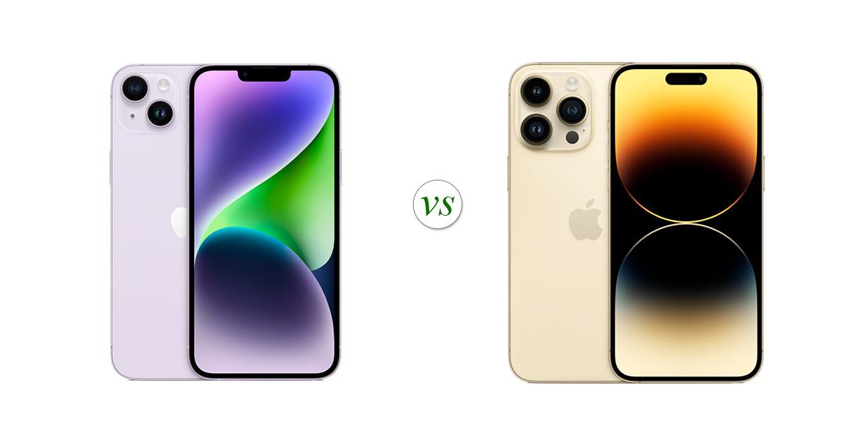 compare between iphone 14 pro max and 15 plus
