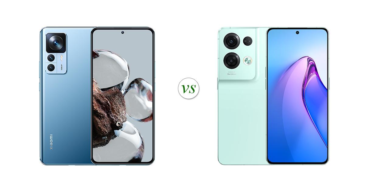 Xiaomi 12T vs OPPO Reno8 Pro 5G: Side by Side Specs Comparison
