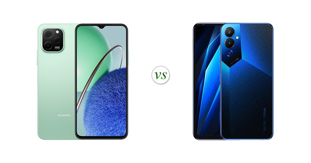 Huawei nova Y61 vs TECNO POVA 4: Side by Side Specs Comparison