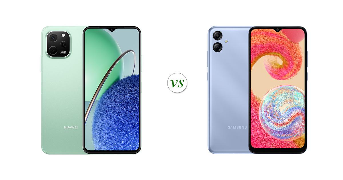 Huawei nova Y61 vs Samsung Galaxy A04e: Side by Side Specs Comparison