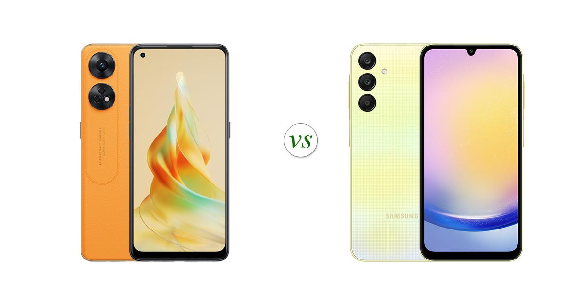 OPPO Reno8 T vs Samsung Galaxy A25 5G: Side by Side Specs Comparison