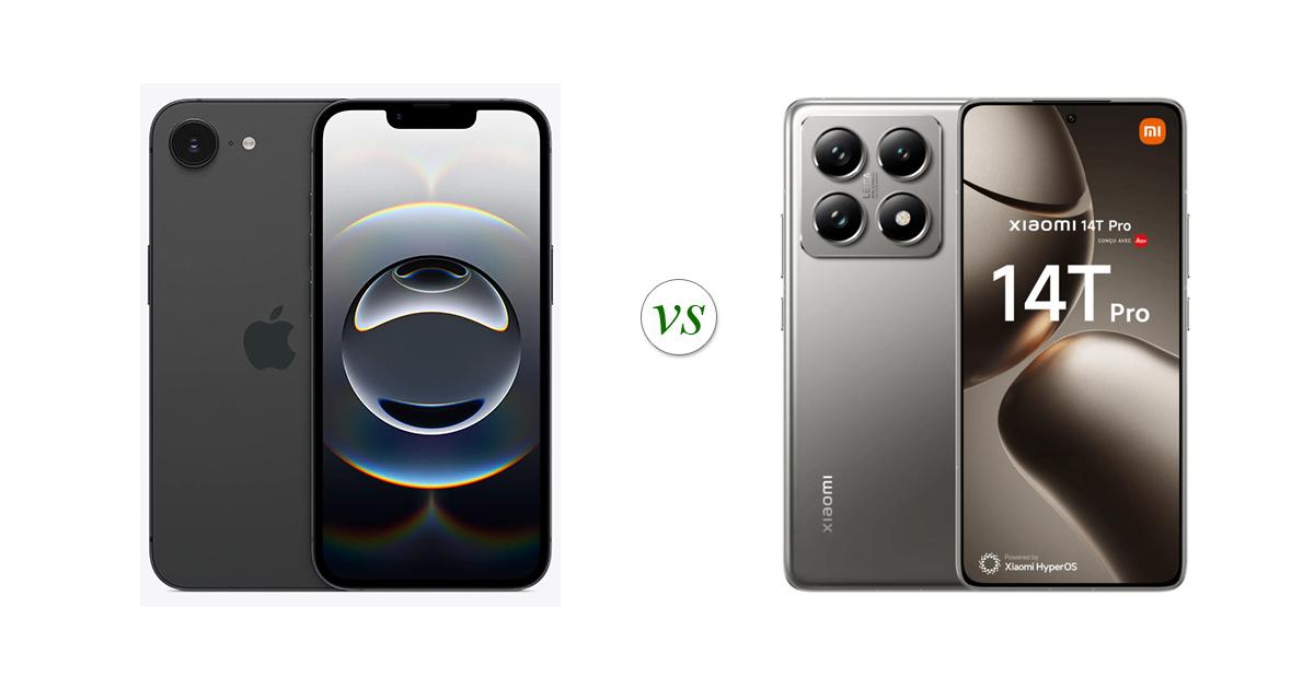 Apple iPhone 16e vs Xiaomi 14T Pro: Side by Side Specs Comparison