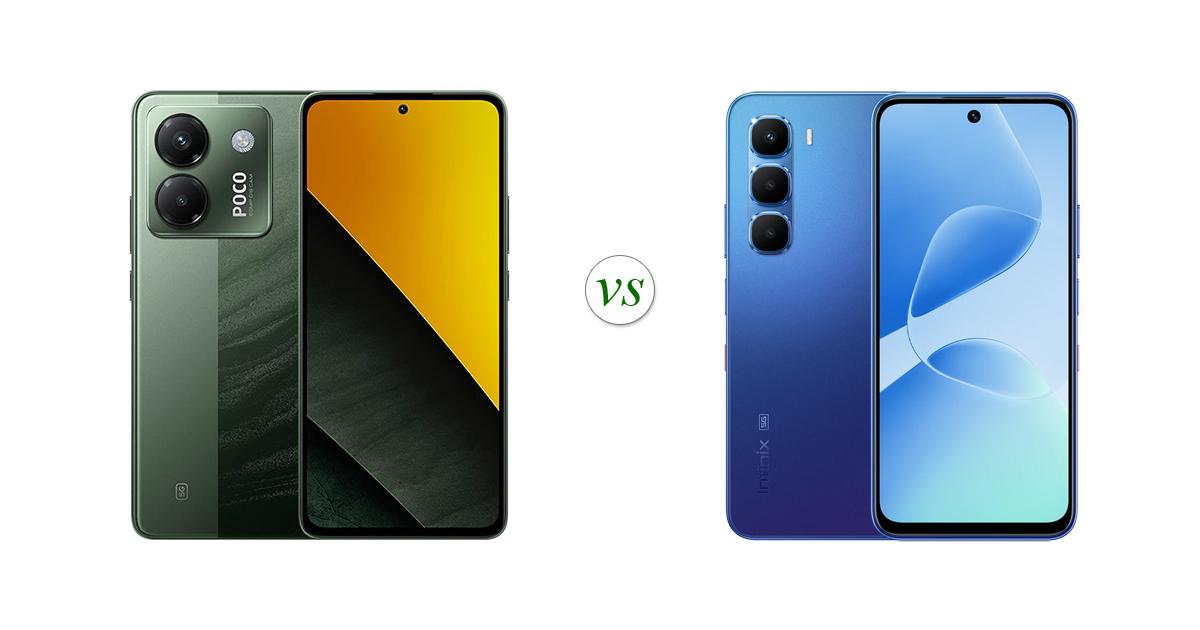 POCO M7 Pro 5G vs Infinix HOT 60 5G+: Side by Side Specs Comparison