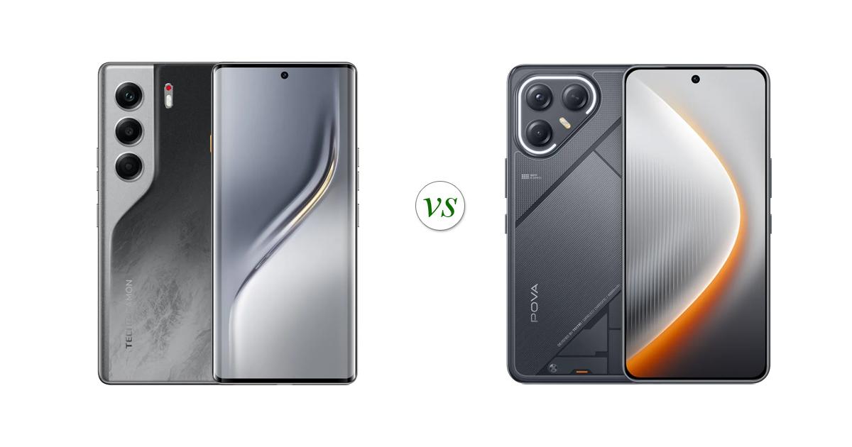 TECNO CAMON 40 Pro 5G vs TECNO POVA 7 Ultra 5G: Side by Side Specs ...