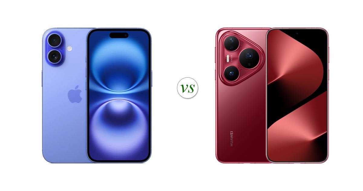 Apple IPhone 16 Vs HUAWEI Pura 80 Pro Side By Side Specs Comparison apple-iphone-16-vs-huawei-pura-80-pro-side-by-side-specs-comparison