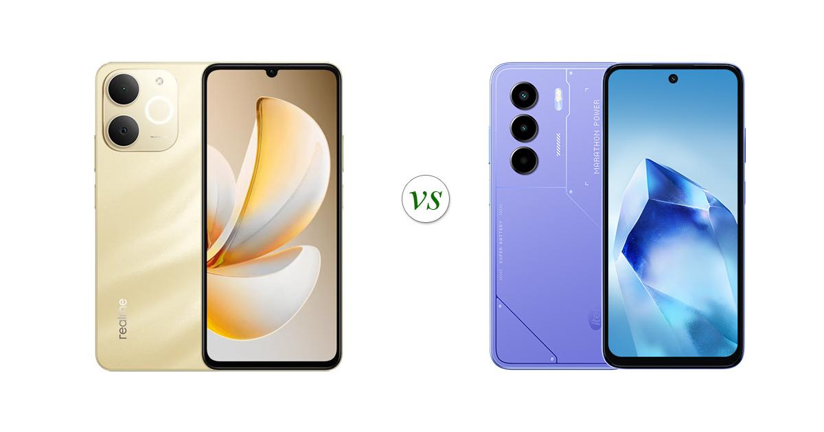 realme Note 70 vs itel Power 70: Side by Side Specs Comparison