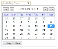 Datepicker Using HTML, CSS, jQuery with Date Trappings
