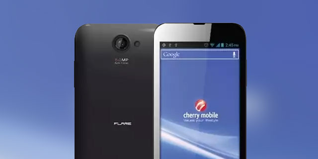 The Cherry Mobile Flare smartphone.