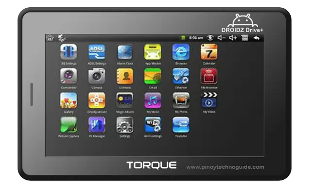 Torque Droidz Drive+: Android Tablet with Call and Text Capabilities for ₱3,999.00