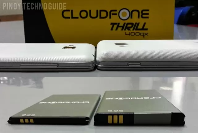 Cloudfone Thrill 400 QX: Go Thin or Go Powerful with Two Battery Packs – Full Specs, Price and Features
