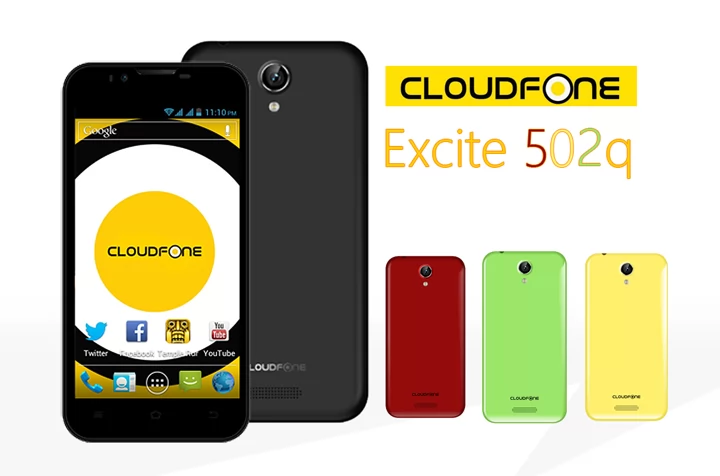 CloudFone Excite 502q 5-Inch Quad Core Smartphone with Colorful Back Covers Full Specs, Price and Features