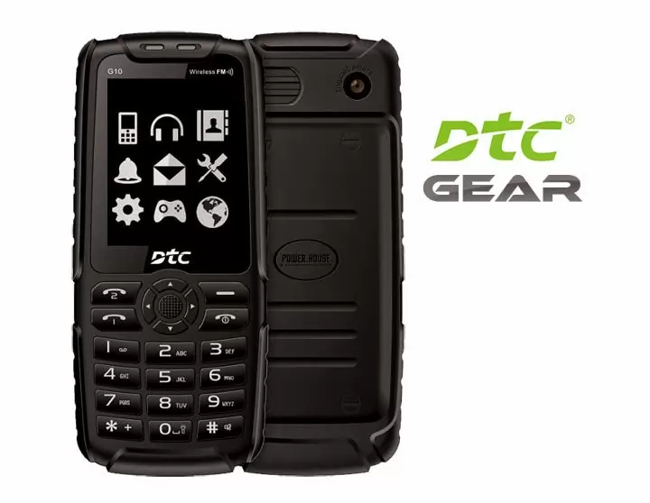 DTC Gear – Sturdy Phone with 4,500mAh Battery, Flashlight and Functions as Powerbank