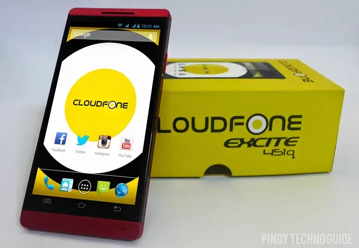CloudFone Excite 451q 4.5-Inch Quad Core with 1GB of RAM and 8MP Camera for ₱4,499