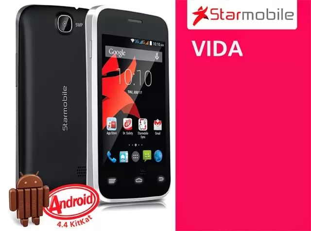 Starmobile Vida – Android Kitkat with 3G, 5MP Camera and Freebies for ₱2,490