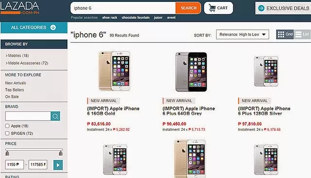 Apple iPhone 6 and 6 Plus Now Available on Lazada Philippines for ₱64,320