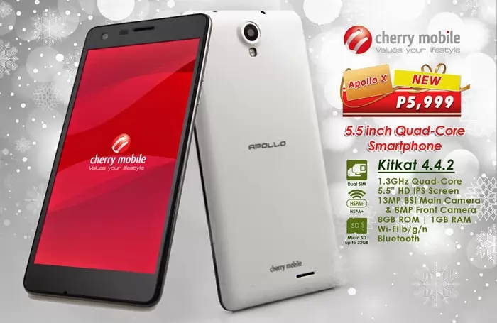 Cherry Mobile Apollo X with 5.5-Inch Display and 13MP BSI Camera – Specs, Price and Features