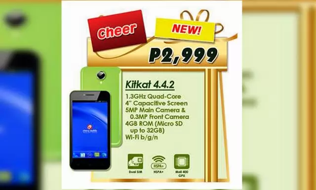 Cherry Mobile Cheer – Colorful Quad Core Android Kitkat Smartphone for ₱2,999