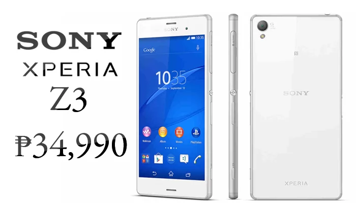 Sony Xperia Z3 Officially Priced at ₱34,990 in the Philippines – Full Specs and Features