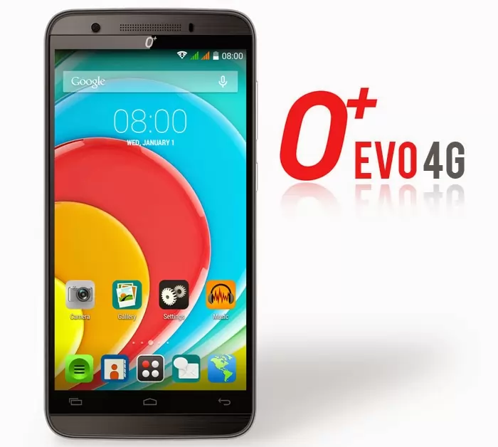 O+ Evo 4G Smartphone with LTE and 64-bit Quad Core CPU for ₱7,995 Specs and Features