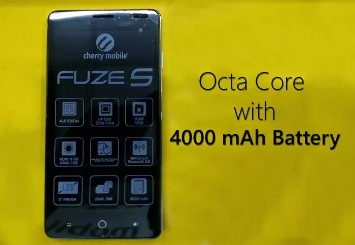 Cherry Mobile Fuze S Now Official – Octa Core with 4,000mAh Battery Full Specs, Price and Features