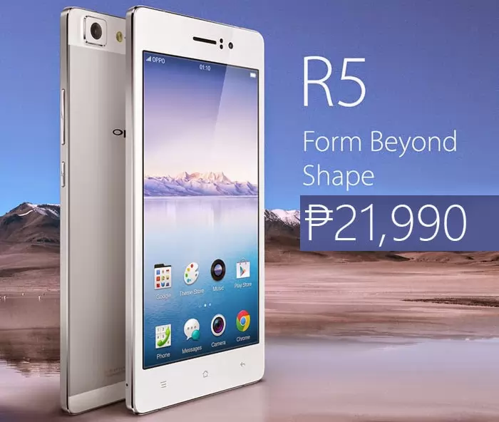 Oppo R5 ‘4.85mm Thin Smartphone’ Now Available in the Philippines for ₱21,990 – Full Specs and Features
