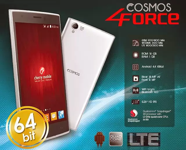 Cherry Mobile Cosmos Force Now Official – 64-bit 4G LTE Smartphone for ₱6,999